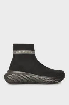 Женские черные хайтопы KREEPER RUN Черный 37 Karl Lagerfeld KL64444