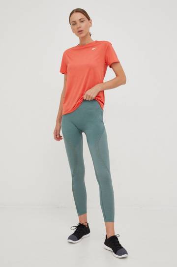 Тренировочные леггинсы Calvin Klein Performance Seamless женские цвет бирюзовый однотонные Тренировочные леггинсы Calvin Klein Performance Seamless женские цвет бирюзовый однотонные