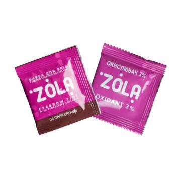 Набор для покраски бровей Zola Eyebrow Tint (краска 04 Dark Brown, 5 мл + окислитель 3%, 5 мл) Набор для покраски бровей Zola Eyebrow Tint (краска 04 Dark Brown, 5 мл + окислитель 3%, 5 мл)