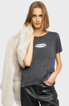 Женская темно-серая футболка Alys Серый M ZADIG&VOLTAIRE JWTS02840_BLACK