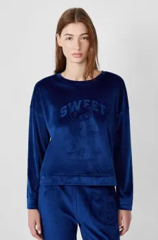 Женский синий свитшот DURHAM Синий L Etam 6555237