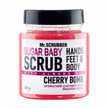 Сахарный скраб для тела Mr.Scrubber Sugar baby Cherry Bomb, 300 г Сахарный скраб для тела Mr.Scrubber Sugar baby Cherry Bomb, 300 г