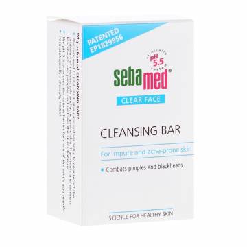 Уценка! Твердый крем для очищения кожи лица Sebamed Clear Face в виде мыла, 100 г