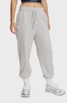 Женские светло-серые спортивные брюки UA Rival Terry Jogger Серый XL Under Armour 1382735-011