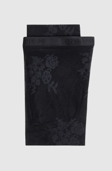 Черные колготки в узор