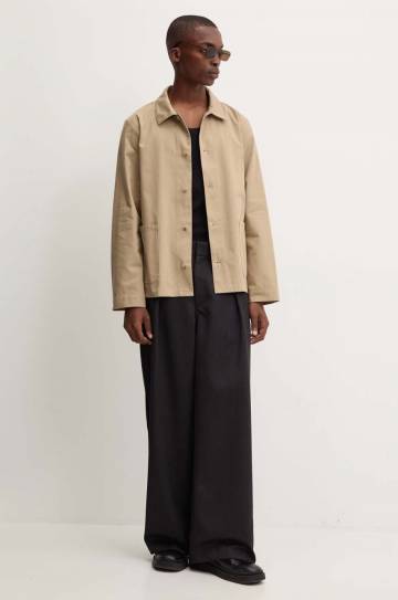 Куртка A.P.C. veste kerlouan logo мужская цвет бежевый переходная COGEW.H03205 Куртка A.P.C. veste kerlouan logo мужская цвет бежевый переходная COGEW.H03205