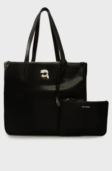 Женская двустороняя сумка IKONIK 2.0 SEASONAL REV TOTE Черный ONESIZE Karl Lagerfeld 236W3073