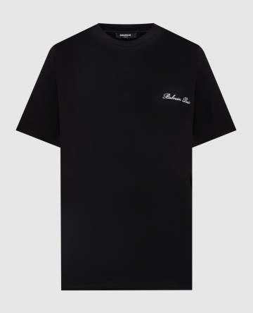 Синяя футболка Balmain Signature Синяя футболка Balmain Signature
