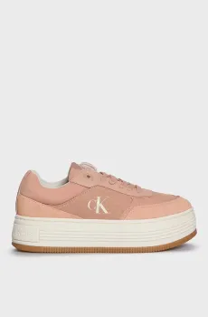 Женские розовые сникерсы BOLD FLATF LOW MIX MG MEDIA Розовый 40 Calvin Klein YW0YW01638