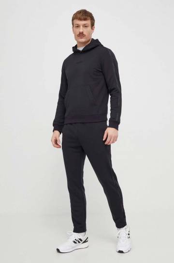 Кофта для тренинга Calvin Klein Performance цвет чёрный с капюшоном однотонная Кофта для тренинга Calvin Klein Performance цвет чёрный с капюшоном однотонная