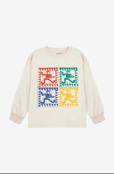 Хлопковый детский лонгслив Bobo Choses Rainbow Mr Pencil