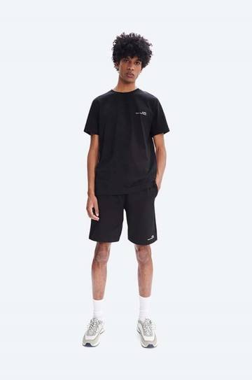 Хлопковая футболка A.P.C. Item F цвет чёрный с принтом COEOP.H26904-WHITE Хлопковая футболка A.P.C. Item F цвет чёрный с принтом COEOP.H26904-WHITE