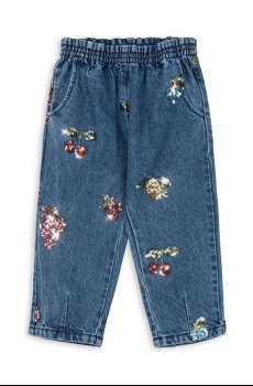 Детские джинсы Konges Sløjd MAGOT SEQUIN FRILL PANTS GOTS