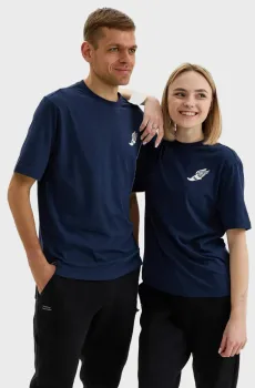 Темно-синяя футболка RECOVERY (унисекс) Синий L Saucony SAU800050-NVIV