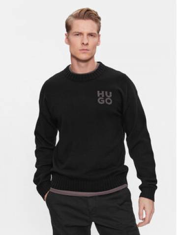 Hugo Светр San Cassio-L 50500015 Чорний Regular Fit Hugo Светр San Cassio-L 50500015 Чорний Regular Fit