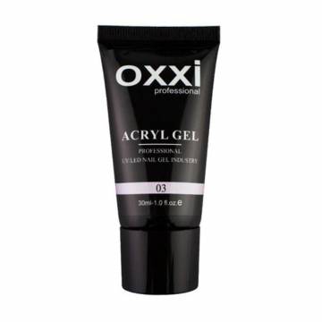 Акрил-гель для ногтей Oxxi Professional Acryl Gel 3 Холодный розовый, 30 мл Акрил-гель для ногтей Oxxi Professional Acryl Gel 3 Холодный розовый, 30 мл