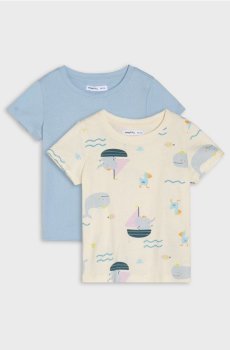 Бавовняні футболки 2 пак - кремовий