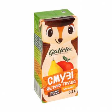 Сок Galicia Смузи Яблоко-груша, 200 мл Сок Galicia Смузи Яблоко-груша, 200 мл