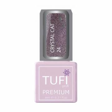 Гель-лак для ногтей Tufi Profi Premium Crystal Cat 24 Гранат голографик, 8 мл Гель-лак для ногтей Tufi Profi Premium Crystal Cat 24 Гранат голографик, 8 мл