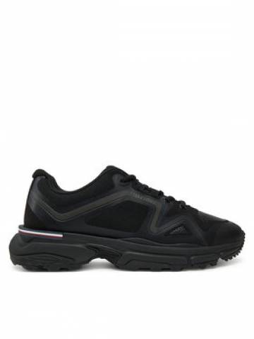 Tommy Hilfiger Снікерcи M Runner Tech Knit Lth Mix FM0FM05344 Чорний Tommy Hilfiger Снікерcи M Runner Tech Knit Lth Mix FM0FM05344 Чорний