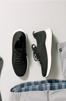 Спортивні кеди з сітчастим верхом - чорний