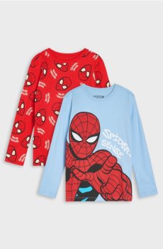 Набір футболок із довгим рукавом Spider-Man, 2 pack - різнобарвний