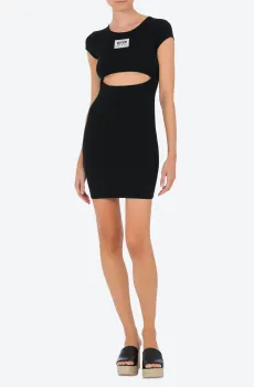 Женское черное платье Черный XS Moschino A0433.3759;0555