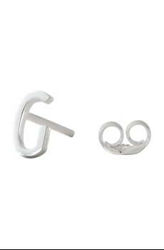 Серебряная серьга Design Letters