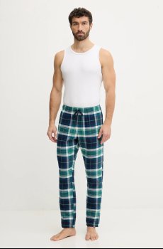 Хлопковые пижамные брюки United Colors of Benetton