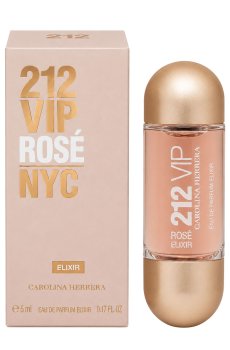 Carolina Herrera 212 Vip Rose Elixir Парфюмированная вода женская, 5 мл (миниатюра)