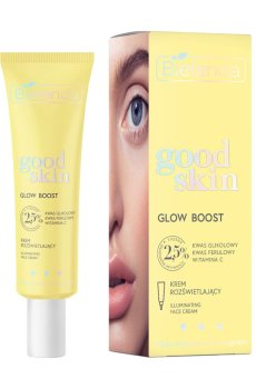 Осветляющий крем для лица Bielenda Good Skin Glow Boost Illuminating Face Cream с гликолевой кислотой, 50 мл