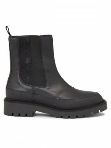 Calvin Klein Jeans Челсі Combat Mid Chelsea Wn YW0YW01254 Чорний Calvin Klein Jeans Челсі Combat Mid Chelsea Wn YW0YW01254 Чорний