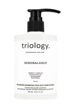 Балансирующий шампунь triology. Sebobalance для волос и кожи головы, склонной к жирности, 500 мл