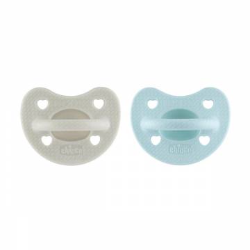 Пустышка Chicco PhysioForma Luxe, силикон, от 6 до 16 месяцев, голубая и серая, 2 шт (73033.32) Пустышка Chicco PhysioForma Luxe, силикон, от 6 до 16 месяцев, голубая и серая, 2 шт (73033.32)