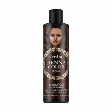 Шампунь Venita Henna Color Brown Shampoo для темных волос, с экстрактом грецкого ореха, 300 мл Шампунь Venita Henna Color Brown Shampoo для темных волос, с экстрактом грецкого ореха, 300 мл