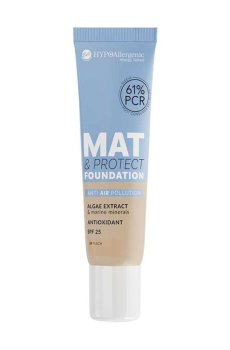 Тональная основа для лица Bell HypoAllergenic Mat & Protect Foundation, SPF 25, 04 Peach, 30 г