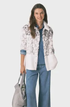 Женская белая кофта с узором Белый L womensecret 4412200