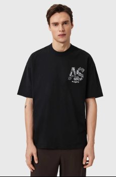 Хлопковая футболка AllSaints MIXTAPE