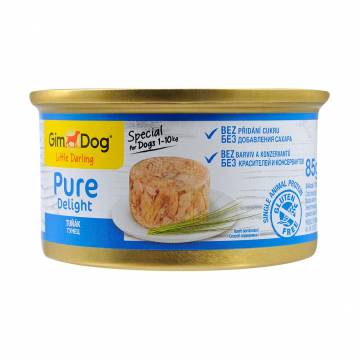 Влажный корм для собак миниатюрных пород GimDog Little Darling Pure Delight с тунцом, 85 г Влажный корм для собак миниатюрных пород GimDog Little Darling Pure Delight с тунцом, 85 г