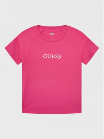 Guess Футболка J3RI34 KABR0 Рожевий Regular Fit Guess Футболка J3RI34 KABR0 Рожевий Regular Fit