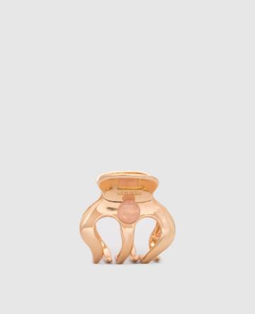 Золотистый зажим для волос Selene Bauble с кварцем Золотистый зажим для волос Selene Bauble с кварцем