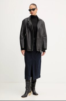 Кожаная куртка BOSS Sarica