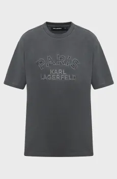 Мужская серая футболка Серый XL Karl Lagerfeld 563250.755170;990