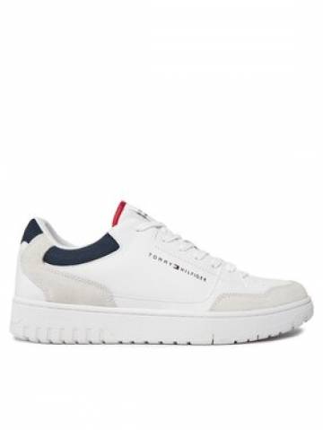 Tommy Hilfiger Снікерcи Th Basket Core Lth Mix Ess FM0FM05058 Білий Tommy Hilfiger Снікерcи Th Basket Core Lth Mix Ess FM0FM05058 Білий