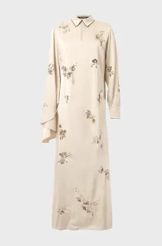 Женское бежевое платье с узором FLUID Бежевый 46 Karl Lagerfeld B1W13021