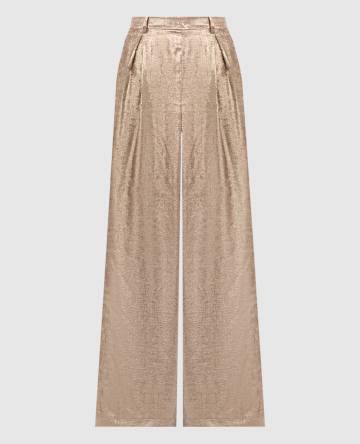 Розовые штаны GUAVA с люрексом