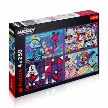 Пазлы Trefl Disney Mickey Mouse And Friends A Series Of Mickey Mouse Adventures, 33.7*25.9*60 см, 4*250 элементов (13308) Пазлы Trefl Disney Mickey Mouse And Friends A Series Of Mickey Mouse Adventures, 33.7*25.9*60 см, 4*250 элементов (13308)