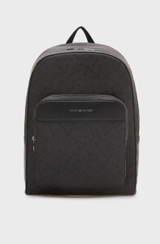 Мужской черный рюкзак с узором REPREVE Черный ONESIZE Tommy Hilfiger AM0AM14137