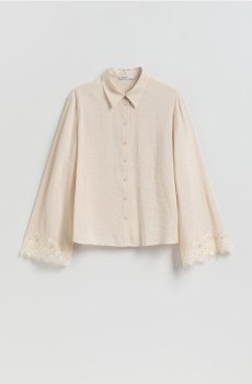 Reserved - Cорочка з високим вмістом модалу - нюдовий - 876KB-02X