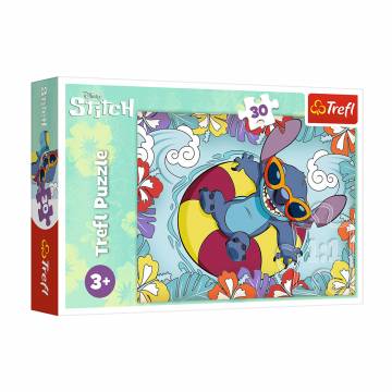Пазлы Trefl Disney Отдых Стича, от 3 лет, 30 элементов (18305) Пазлы Trefl Disney Отдых Стича, от 3 лет, 30 элементов (18305)